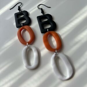 Boo Halloween Earrings